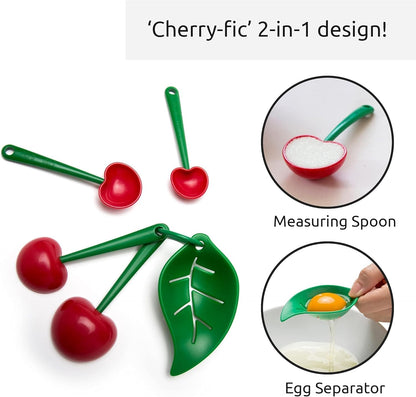 Measuring Cups Set Teaspoons for Dry & Liquid Ingredients BPA-free & Dishwasher Safe Funny Gifts Baking Accessories