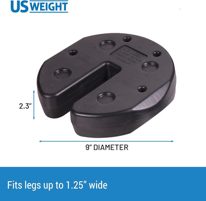 40 Pound Canopy Weight Set of 4 and Carry Strap with No Pinch Design Easy Installation and Removal to Secure Tents