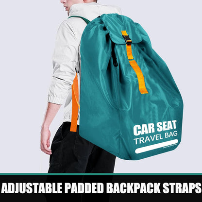 Large Car Seat Bags for Air Travel with Padded Straps, Gate Check Storage Bag/Backpack for Car Seat