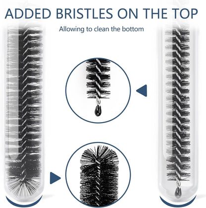 12 Pieces 8.2 Inch Bottle Cleaning Brush and Nylon Tube Brush Brush Kit for Sippy Cup Tumbler
