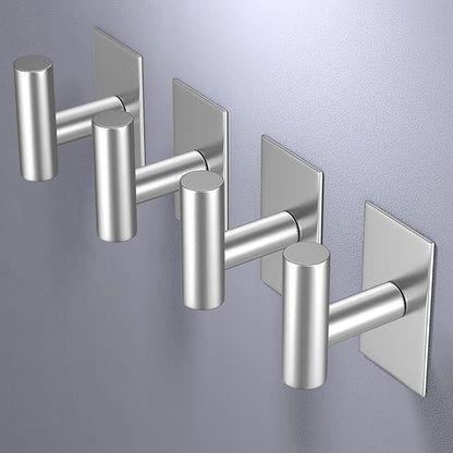 Wall Towel Hooks Heavy Duty Sticky Holder Waterproof Towel Hooks for Hanging Coat Clothes