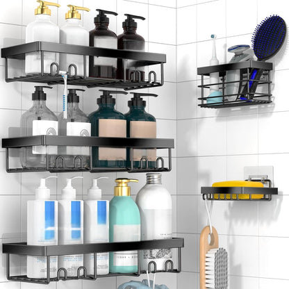 5 Pack Corner Bathroom Storage Organization Home & Kitchen Decor Inside RV Accessories, Hanging First