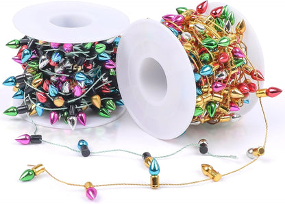 32.8 Feet Christmas Dollhouse Miniature String Lights,2 Rolls Mini Fake Fairy Lights Gifts