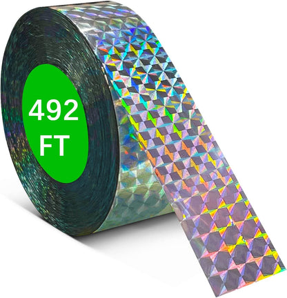 Effective Birds Scare Ribbon Reflective Flash Reflectors to Keep Pigeons Hawks Woodpeckers