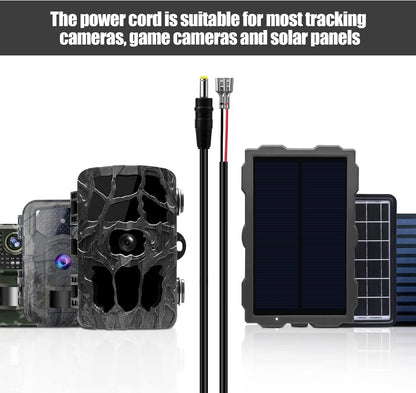 4.0x1.7mm DC External Power Cable Compatible with Tactacam Reveal X, XB, SK, Snyper Cameras, 4.0x1.7mm DC Plug Trail