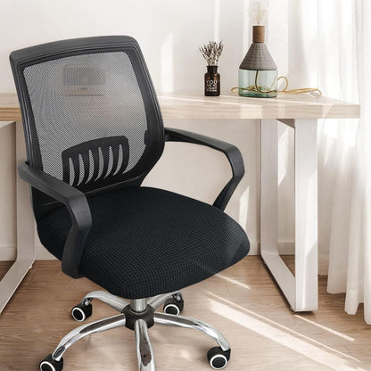 Chair Covers Elastic Stretch Computer Chair Seat Slipcovers Super Fit Anti-dust Desk Seat