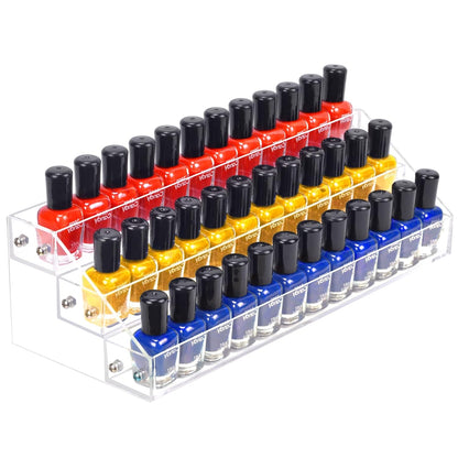 3 Tier Paint rack and Storage Shelf Clear Display Stand for Tattoo Inks Sunglasses Essential Oils