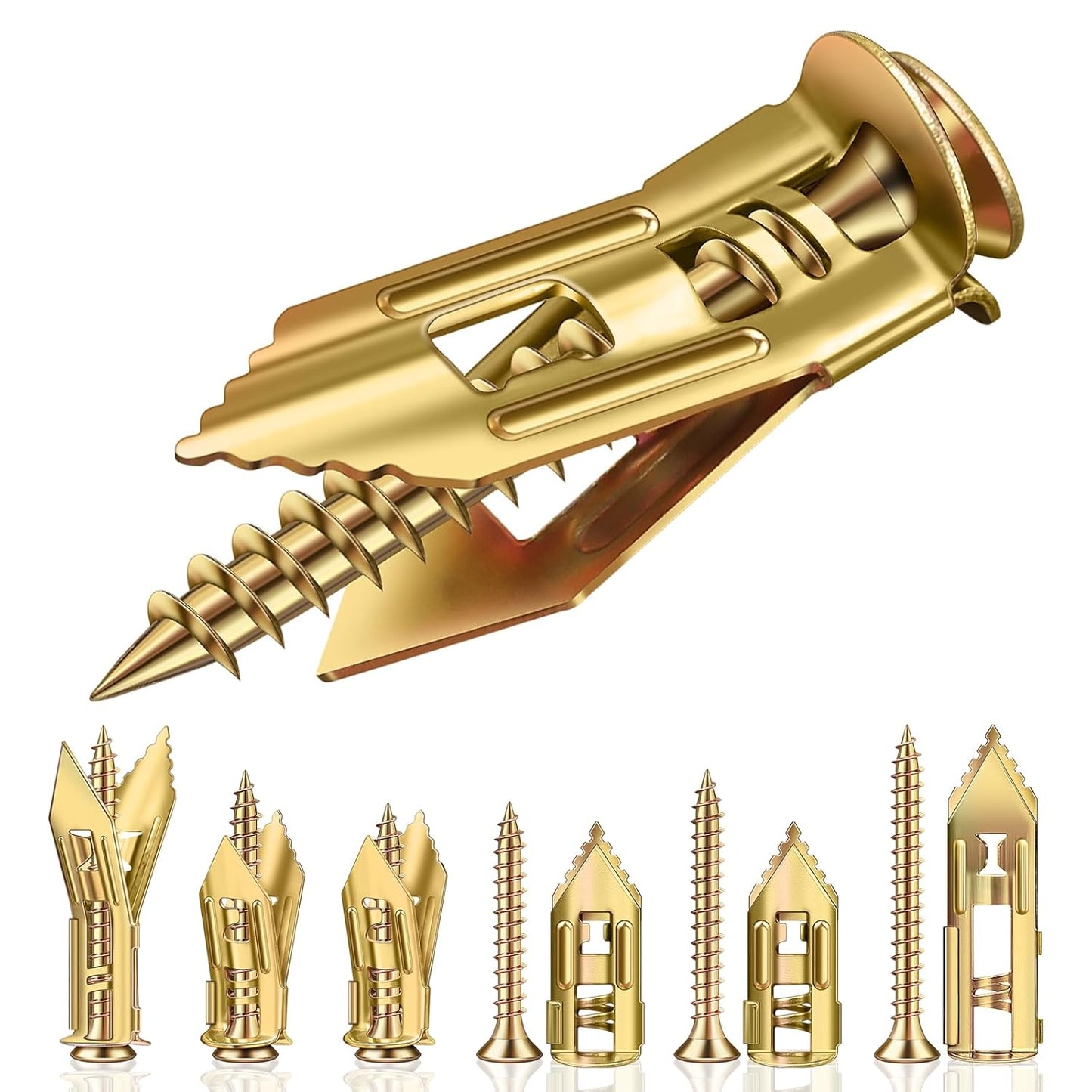 80pcs Self Drilling Drywall Anchors and Screws Kit Upgraded 3 Sizes Heavy Duty Wall Anchors Kit