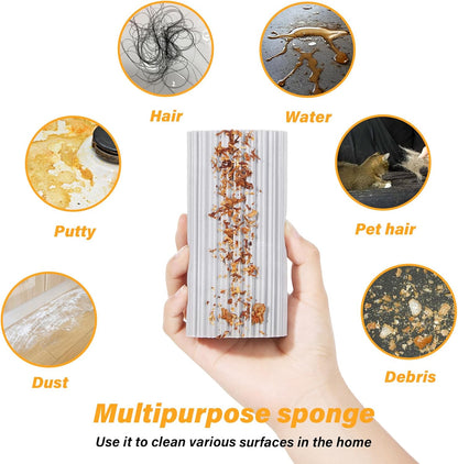 2 Pack Damp Duster Sponge for clean Magic Sponge Eraser Baseboard Cleaner Tool Dusters for Cleaning Blinds