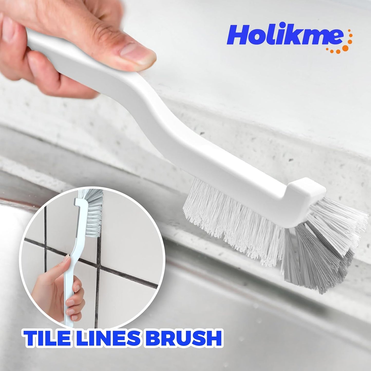 6Pack Kitchen Cleaning Brush Green Kitchen dish brush set includes 2 dish cleaning brushes 1 dish scouring pad 1 wire brush 2 groove gap brushes