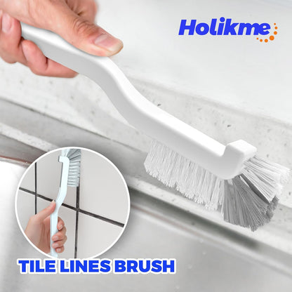 6Pack Kitchen Cleaning Brush Green Kitchen dish brush set includes 2 dish cleaning brushes 1 dish scouring pad 1 wire brush 2 groove gap brushes
