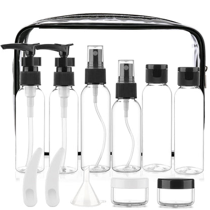 13 Pack 2oz TSA Approved Toiletry Bottles Leak Proof Travel Kit for Women Men TSA Clear Toiletry
