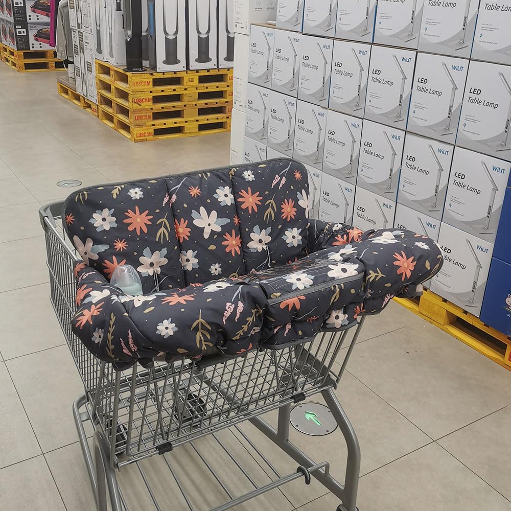 Shopping Cart Cover for Baby Toddler Cozy High Chair Cover & Grocery cart Cover Cushion