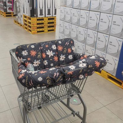 Shopping Cart Cover for Baby Toddler Cozy High Chair Cover & Grocery cart Cover Cushion