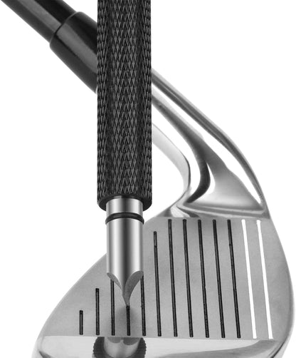 Golf Club Groove Sharpener Re-Grooving Tool and Cleaner for Wedges & Irons - Generate Optimal Backspin