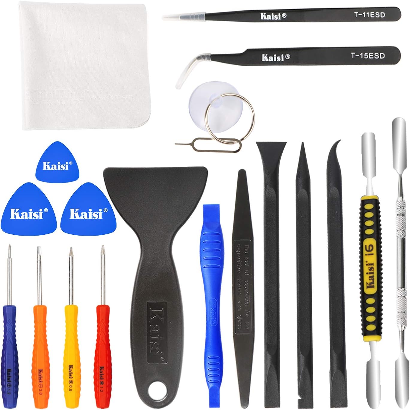 Professional Electronics Opening Pry Tool Repair Kit with Metal Spudger Non-Abrasive Nylon Spudgers