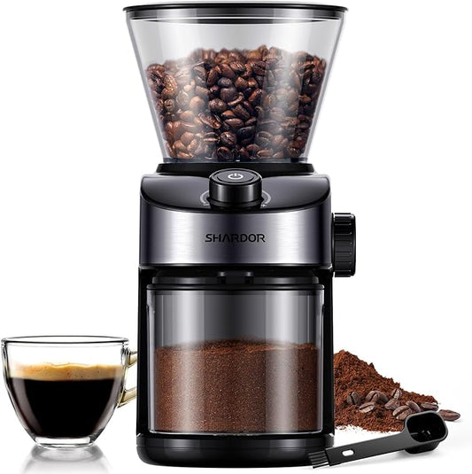 Coffee Grinder 3.0, 32 Grind Settings for Espresso, Pour Over, Drip, and French Press, Adjustable Timer
