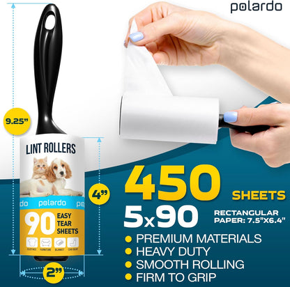 Lint Rollers for Pet Hair Sticky Remover for Couch Clothes Furniture and Carpet Dog Hair Remover Cat Hair