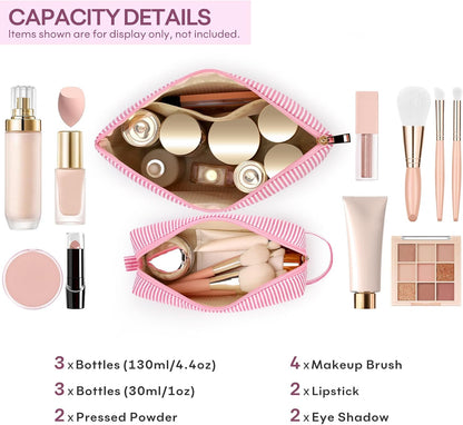 2PCS Gifted Box Makeup Bags Cosmetic Bag for Travel Toiletry  11 12 13 14 15 16 Years Old Teen Girl Gifts