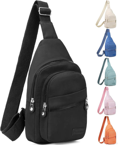 Small Sling Backpack Crossbody Sling Bag for Women Chest Bag Daypack Fanny Pack Cross Body Bag for Outdoors