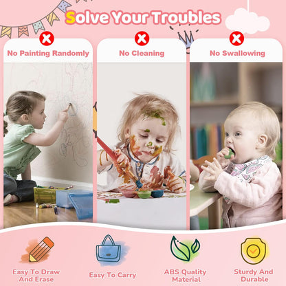Magnetic Drawing Board Toddler Girl Toys for 1-2 Year Old Doodle Board Pad Learning and Educational Toys