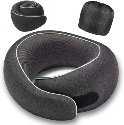 Neck Pillow for Airplanes Premium Memory Foam Neck Pillow with Ergonomic 360° Support