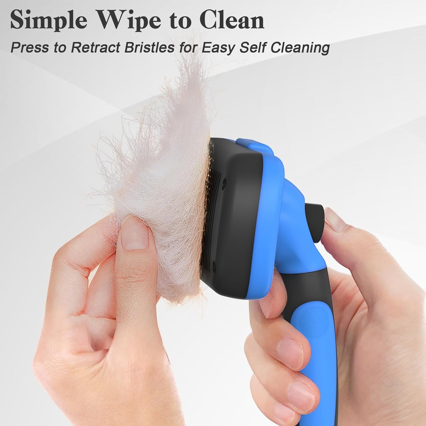 Self Cleaning Slicker Brush  Skin Friendly Grooming Tool for Dogs & Cats Suitable for Shedding & Haired Pets