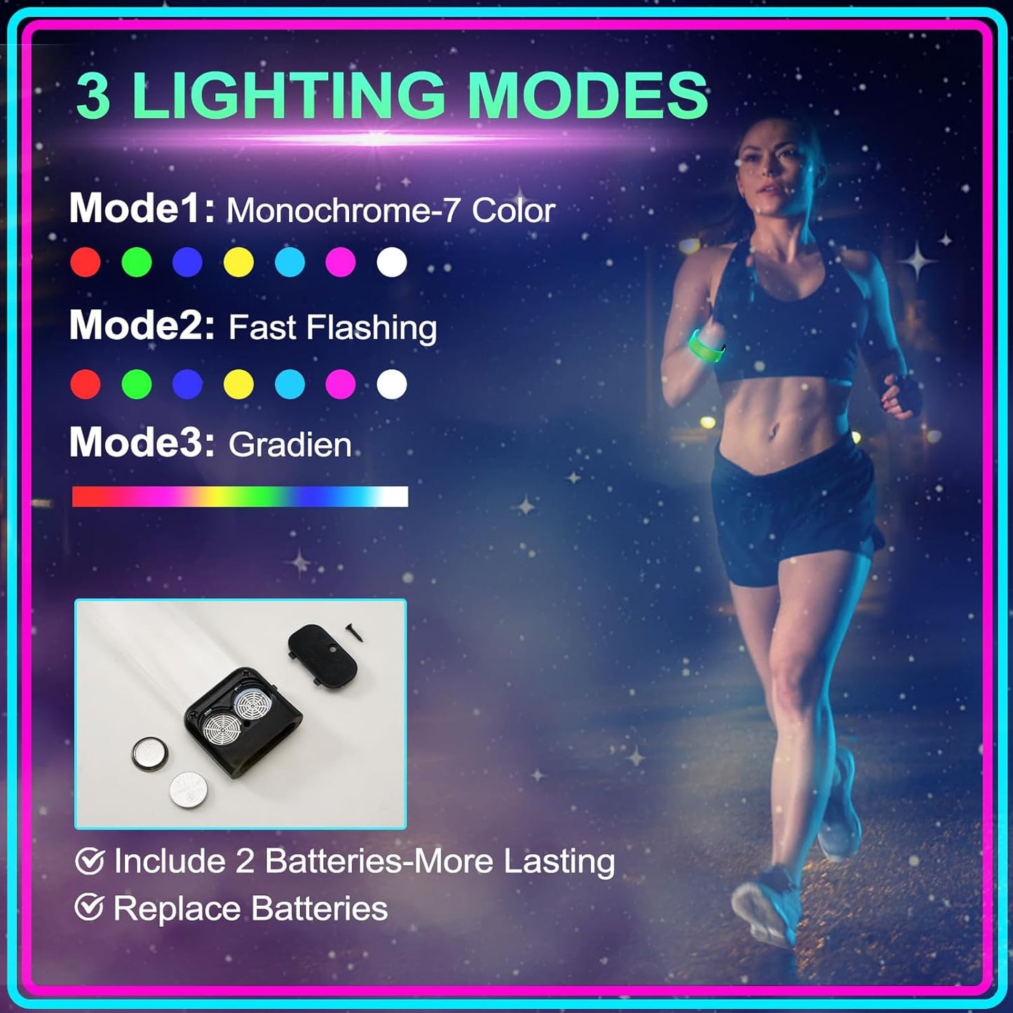Led Light Up Bracelets with Clasp Glow in the Dark Party Supplies Neon Rave Accessories Cool