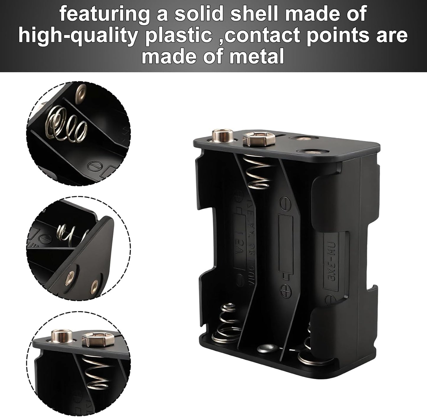 6 AA Battery Holder BH363 Compatible with Corporate Computer Suitable for Safe Power Supply or Memory Backup