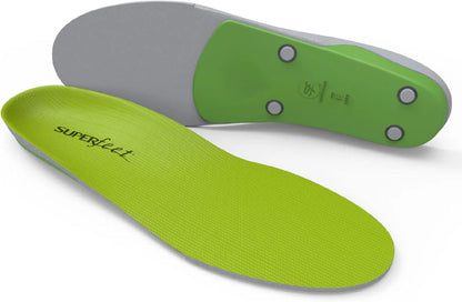 Support High Arch Insoles Green Trim To Fit Orthotic Shoe Inserts Professional Grade