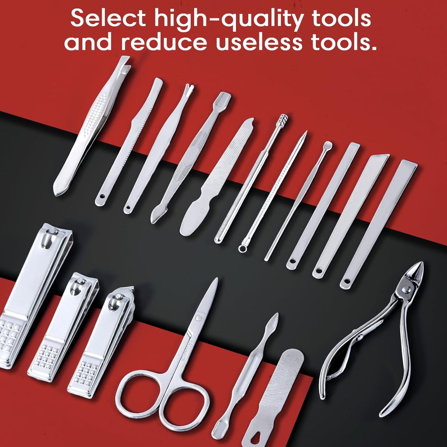 Fingernail and Toenail Clipper Cutters for Men and Women Professional Manicure Pedicure Grooming Kit