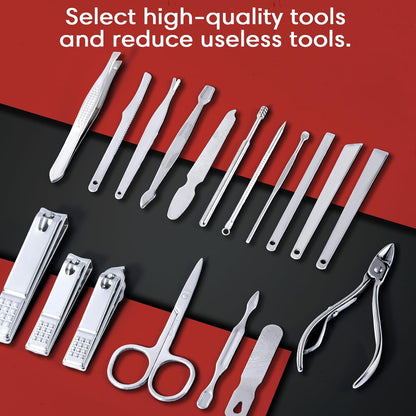 Fingernail and Toenail Clipper Cutters for Men and Women Professional Manicure Pedicure Grooming Kit