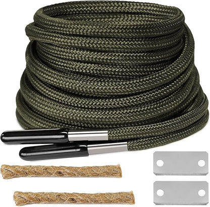 Survival Shoelaces with Magnesium Fire Starter Emergency Fire Making Laces for Hiking