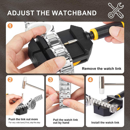 Resizing Tool for Bracelet Adjustment & Replacement Pin Remover for Sizing Strap Watch Adjuster