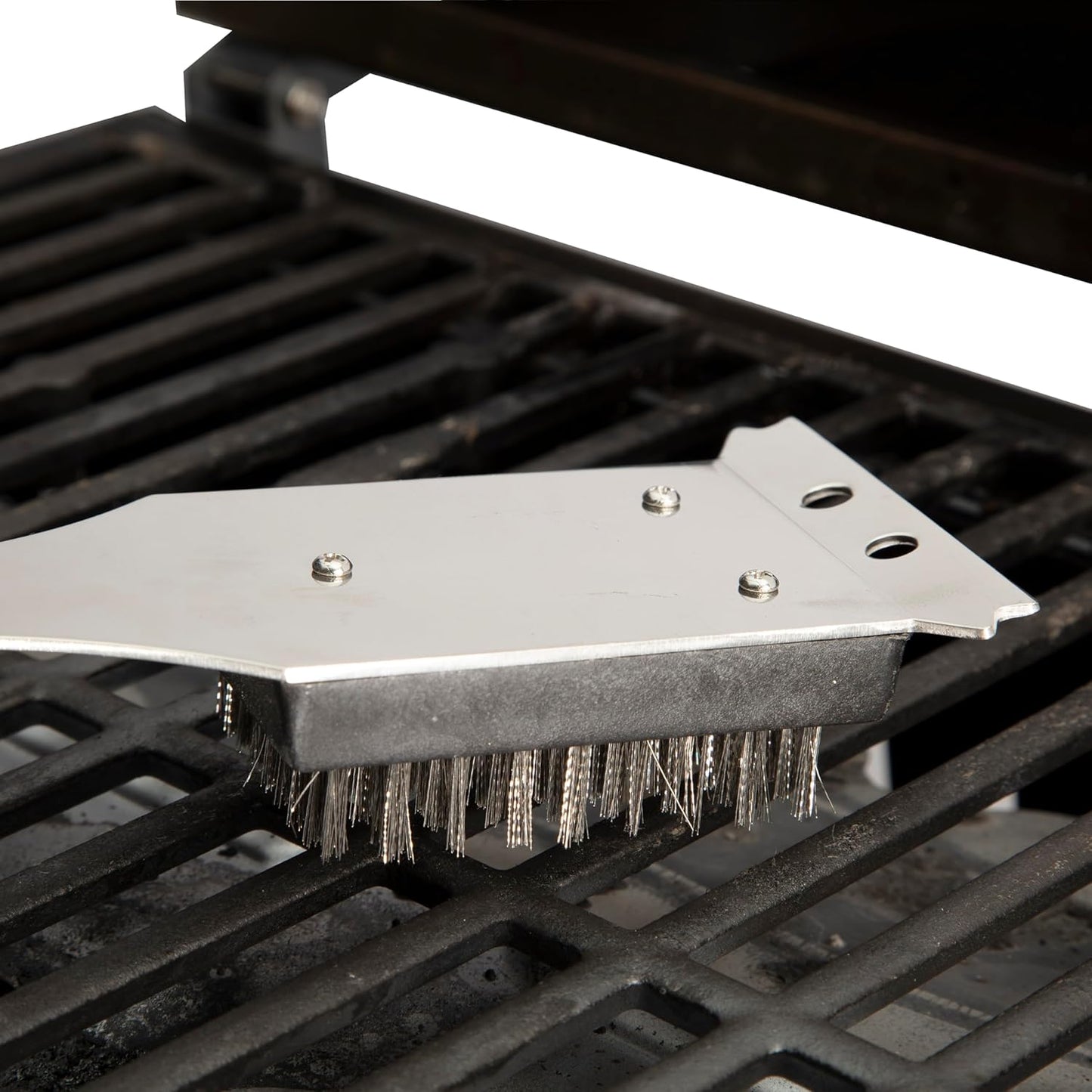 16.5" Long Handle Grill Cleaner Brush and Scraper for BBQ Griddle Grills Cookout Tool