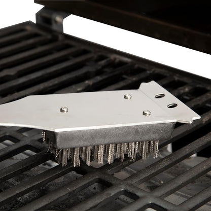 16.5" Long Handle Grill Cleaner Brush and Scraper for BBQ Griddle Grills Cookout Tool