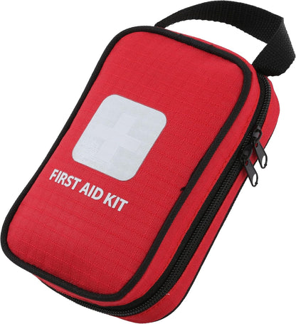Waterproof Rip Stop Nylon Travel First Aid Kit Camping & Hiking with Wipes & Bandages