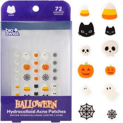 Halloween Pimple Patches Hydrocolloid Acne Patch for Zits and Blemishes Face and Skin Stickers, 72 Count