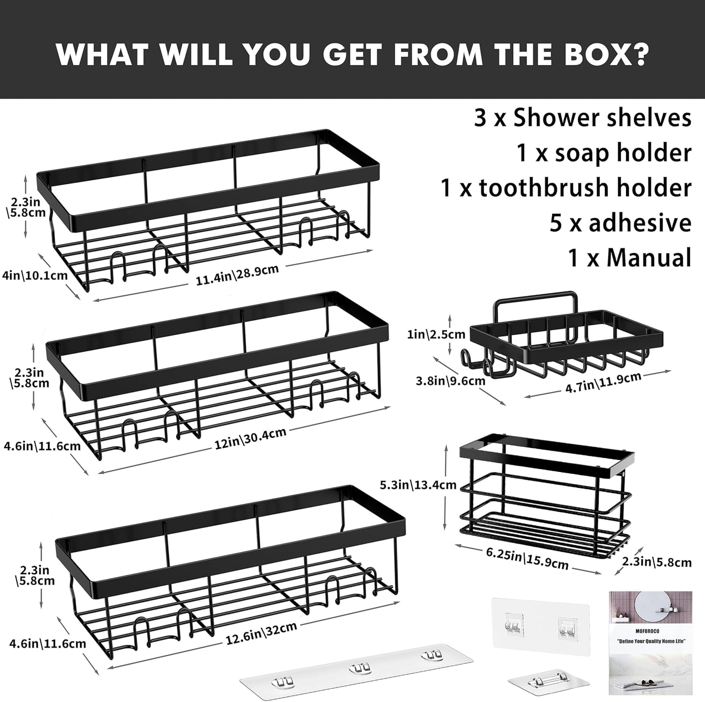 5 Pack Corner Bathroom Storage Organization Home & Kitchen Decor Inside RV Accessories, Hanging First