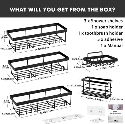 5 Pack Corner Bathroom Storage Organization Home & Kitchen Decor Inside RV Accessories, Hanging First