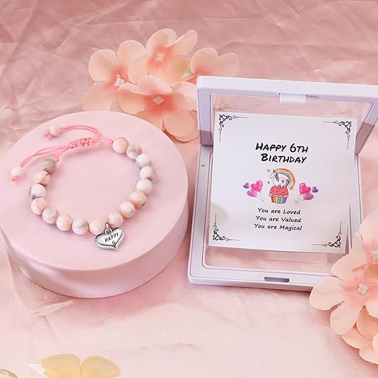 Beaded Bracelets as 1/2 1 2 3 4 5 6 7 8 9 10 11 12 13 14 15 16 Year Old Birthday Gift, Adjustable Cross/Pearl Bracelet as Happy Birthday Gifts