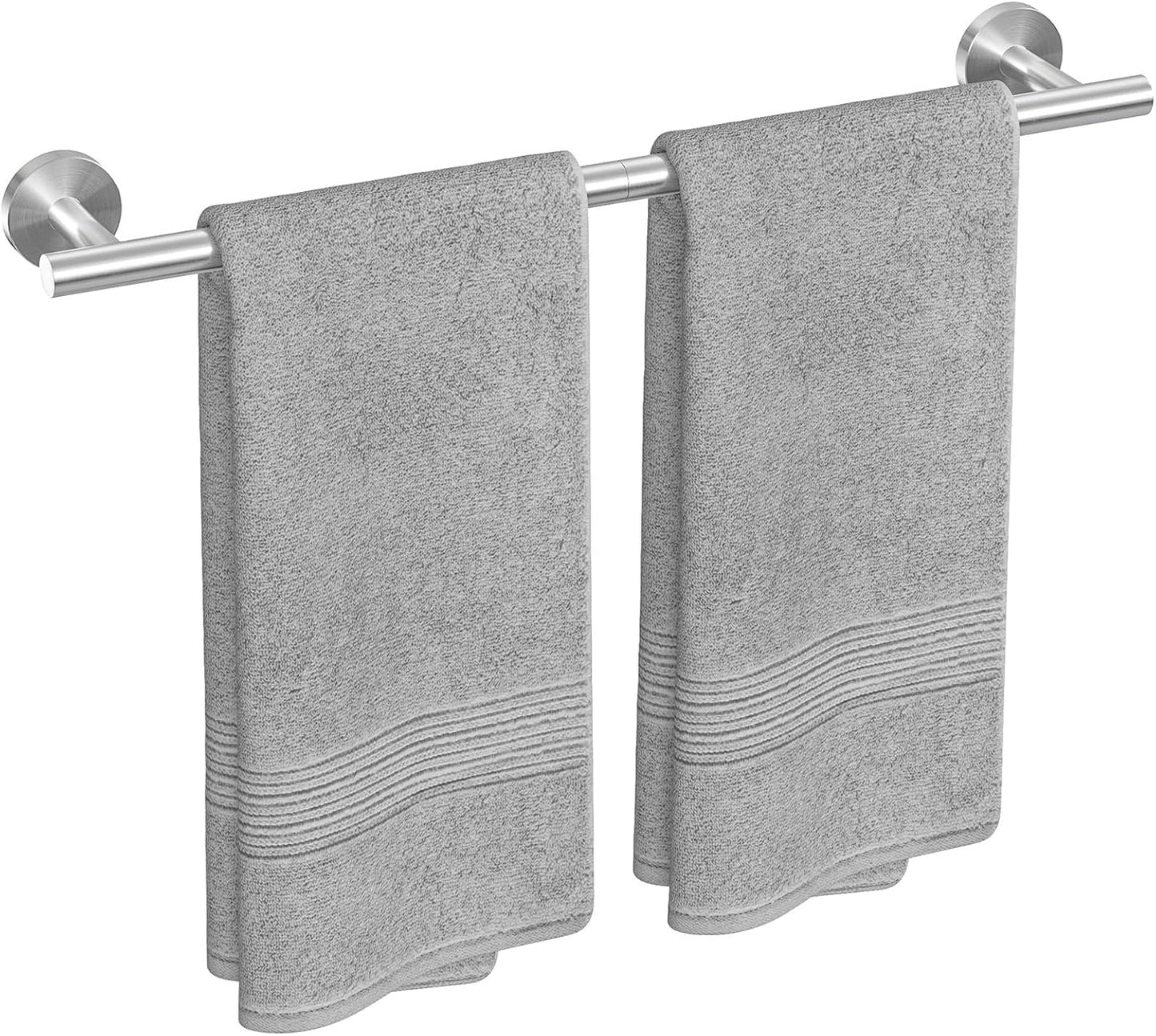 24-Inch Towel Rack for Bathroom Wall Mounted Thicken SUS304 Stainless Steel Towel Rod Modern Home Decor