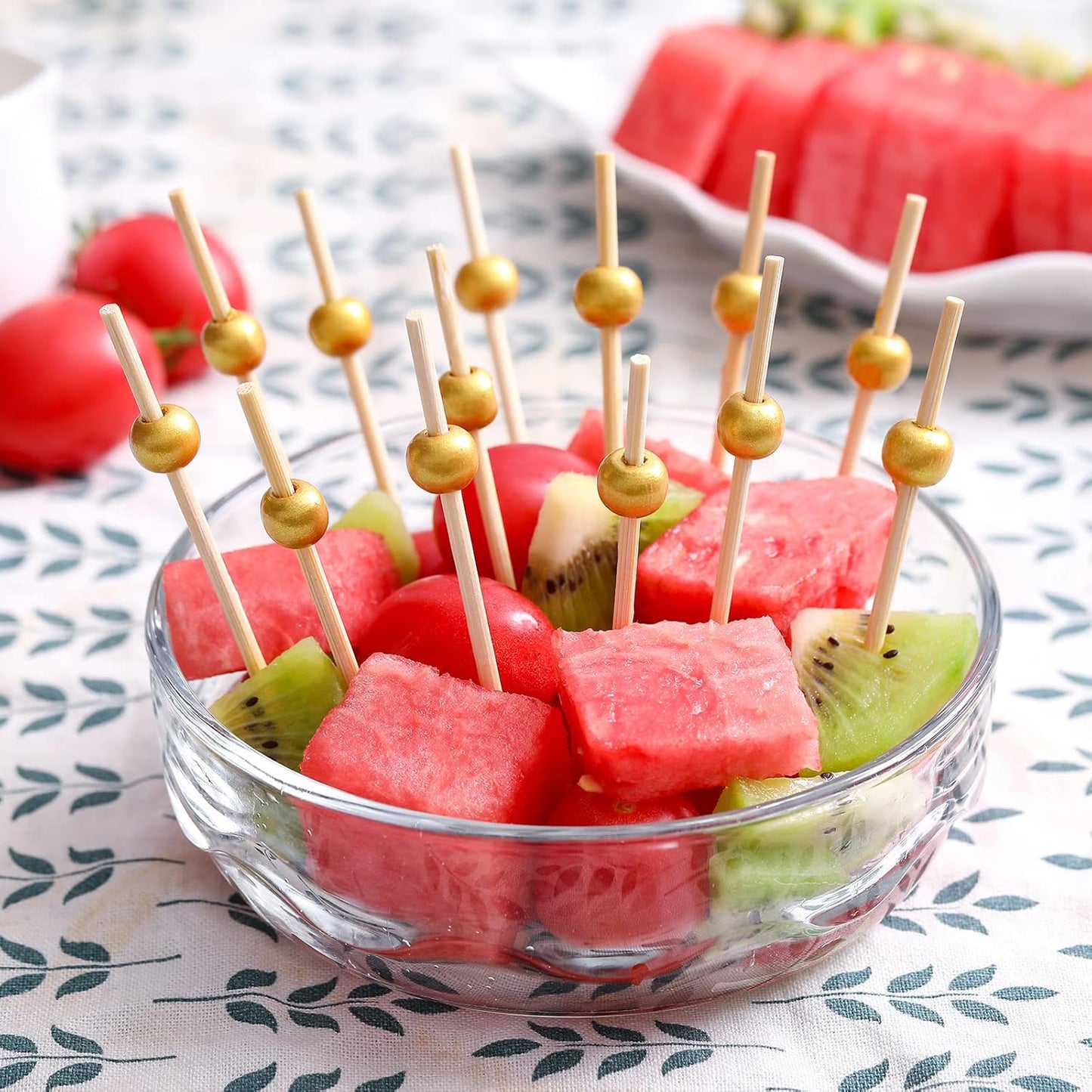 200 Pcs Cocktail Picks 4.7 Inch Toothpicks for Appetizers Bamboo Cocktail Sticks Skewers for Drinks Desserts