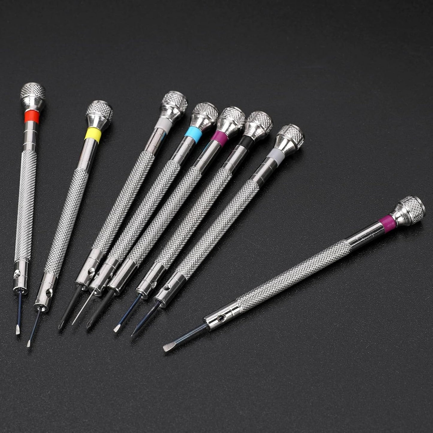 8 Piece Micro Precision Screwdriver Set with 2 Tweezers for Electronics Jewelry