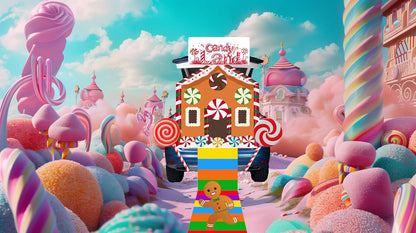 House Trunk or Treat Car Decorations Kit Candy Land Trunk or Treat Decorations for SUV Halloween