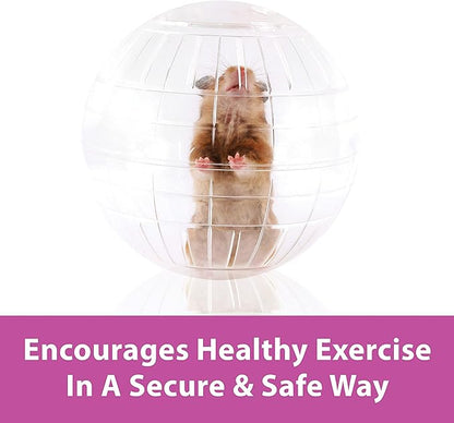 7" Clear Run-About Exercise Ball For Pet Hamsters & Gerbils