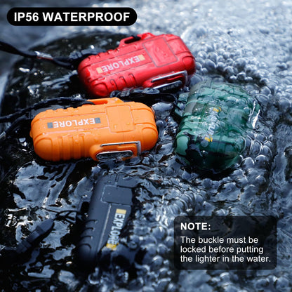 Electric Dual Arc Lighter USB Rechargeable Outdoor Windproof Flameless Plasma Lighters for Camping Hiking Waterproof