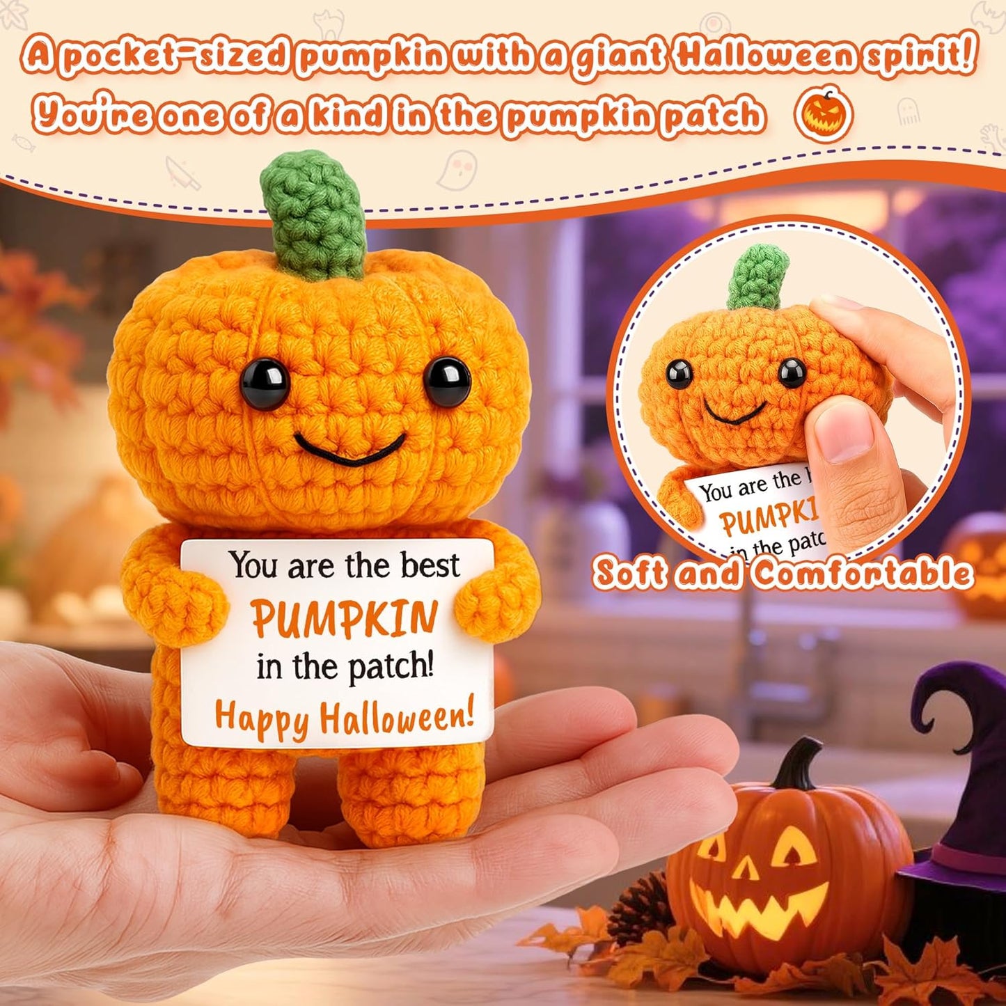 Pumpkin Halloween Boo Basket Stuffers Gifts for Kid Women Men Spooky Basket Stuffers Halloween Decorations