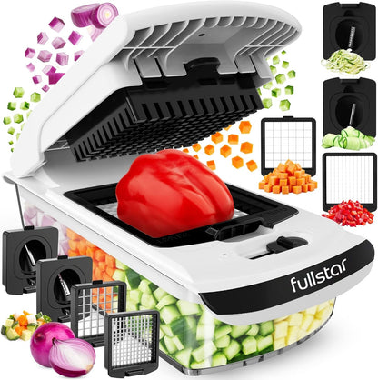 Pro Chopper  Vegetable Chopper and Spiralizer Food Chopper with Container Fruit Slicer