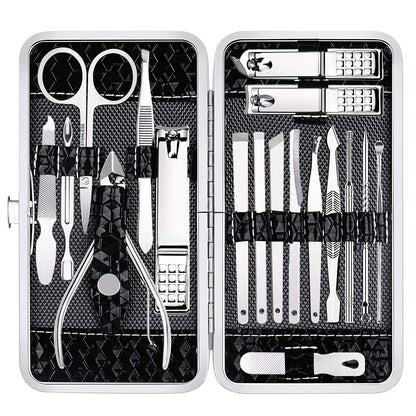 Fingernail and Toenail Clipper Cutters for Men and Women Professional Manicure Pedicure Grooming Kit